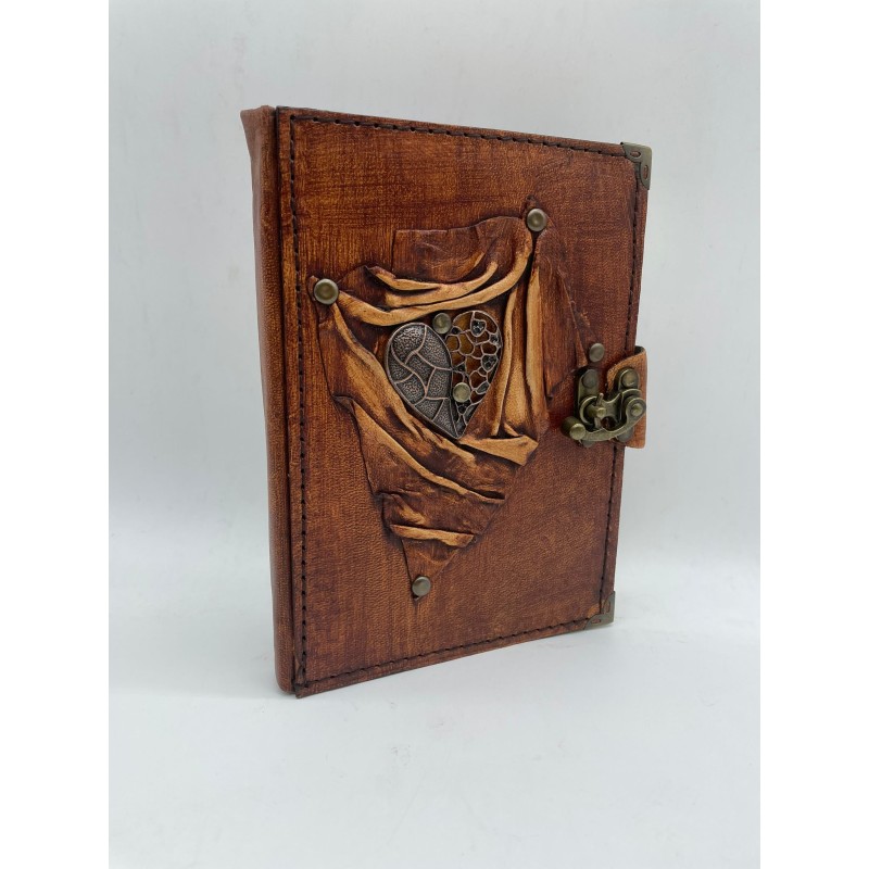 KRAFTON DERİ DEFTER / KALPLİ  ORTA BOY