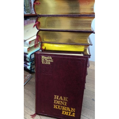 Hak Dini Kur'an Dili (10 Cilt Takım - Sadeleştirilmemiş Metinli ve Fihrist ve Lügatı )