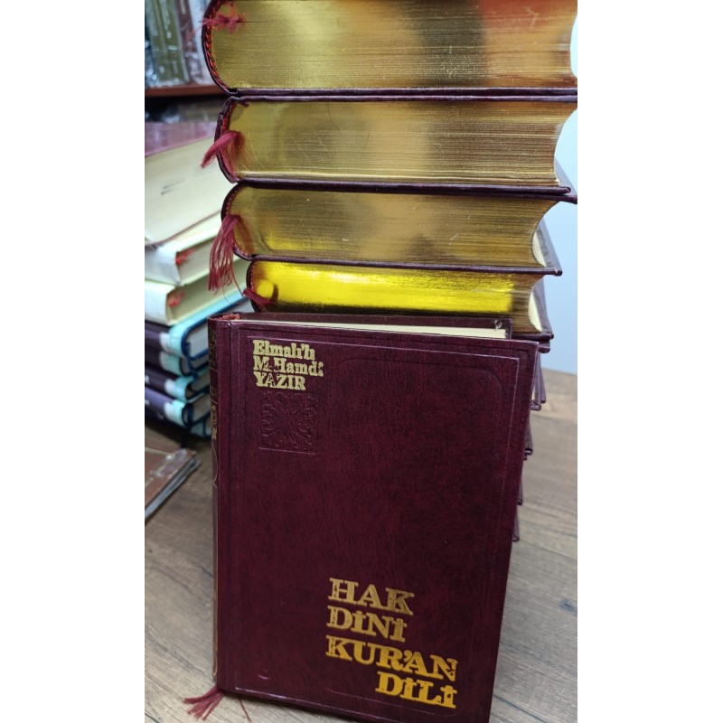 Hak Dini Kur'an Dili (10 Cilt Takım - Sadeleştirilmemiş Metinli ve Fihrist ve Lügatı )