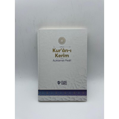  KURANI KERİM AÇIKLMALI MEAİL ORTA BOY  TÜRKÇE (METİNSİZ)