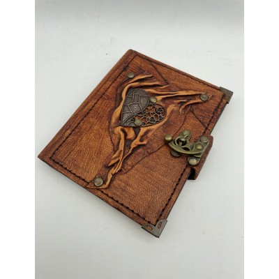 KRAFTON DERİ DEFTER -KALPLİ KÜÇÜK BOY