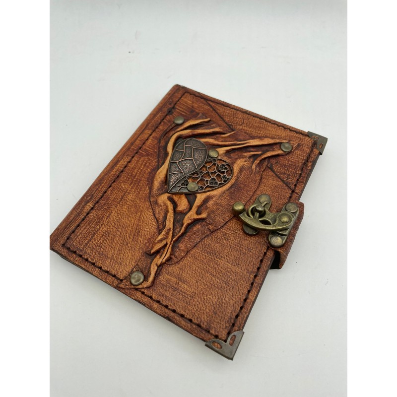 KRAFTON DERİ DEFTER -KALPLİ KÜÇÜK BOY