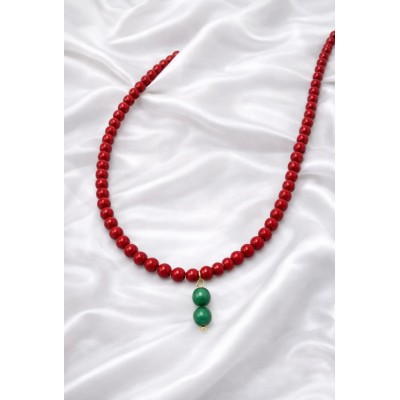 MERCAN - YEŞİL AKİK KOLYE