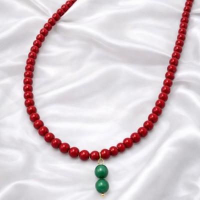 MERCAN - YEŞİL AKİK KOLYE