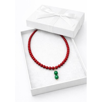 MERCAN - YEŞİL AKİK KOLYE