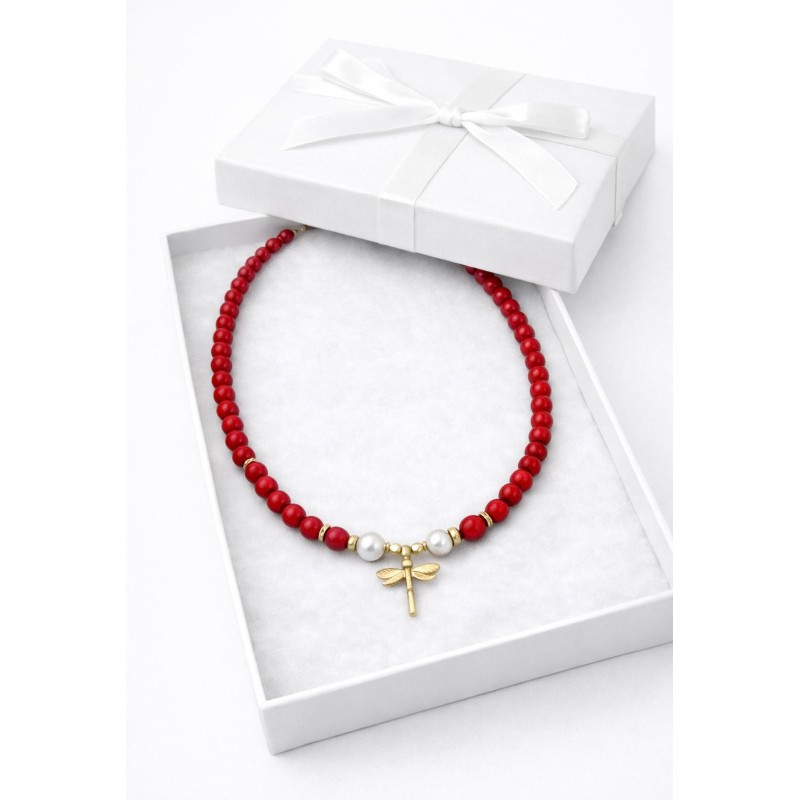 MERCAN - İNCİ YUSUFCUK UÇ DETAY KOLYE