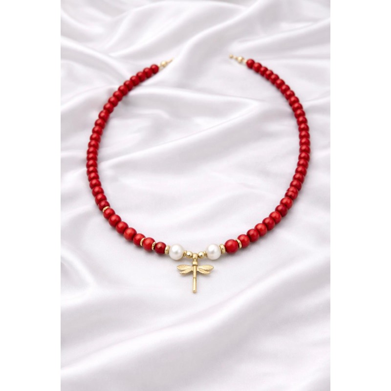 MERCAN - İNCİ YUSUFCUK UÇ DETAY KOLYE