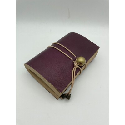 KRAFTON BONCUKLU DERİ DEFTER MOR