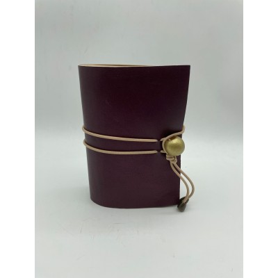 KRAFTON BONCUKLU DERİ DEFTER MOR