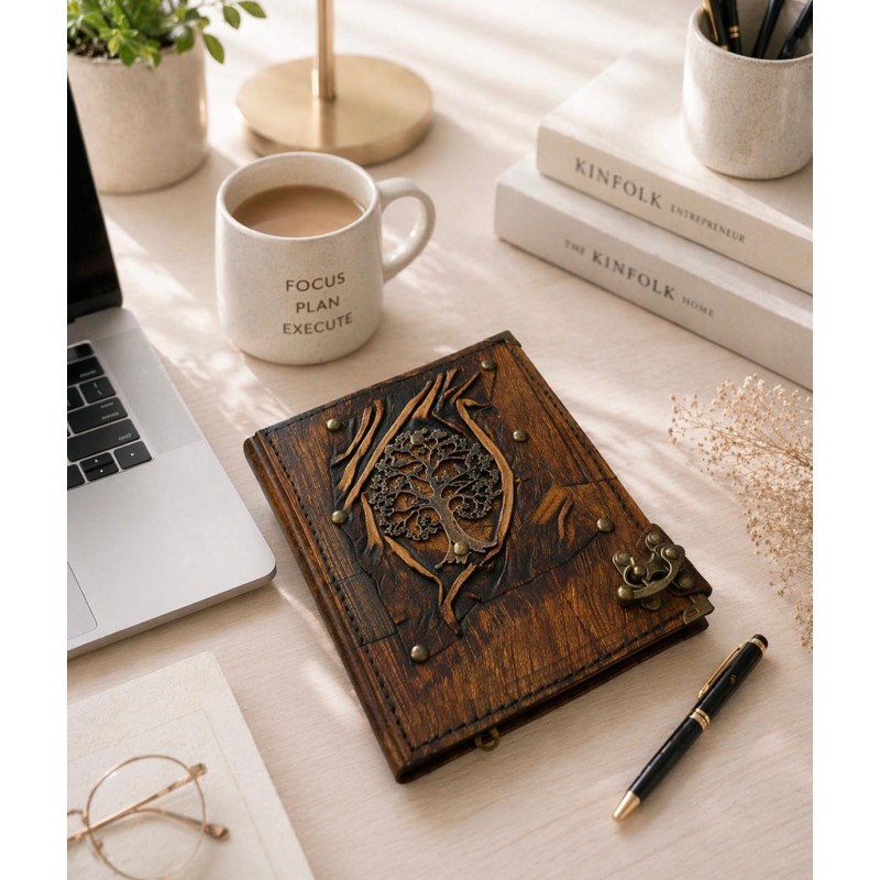 KRAFTON  DERİ DEFTER /HAYAT AĞACI BÜYÜK BOY