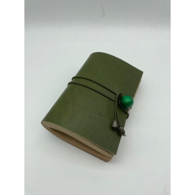 KRAFTON BONCUKLU DERİ DEFTER - YEŞİL