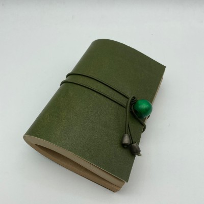 KRAFTON BONCUKLU DERİ DEFTER - YEŞİL